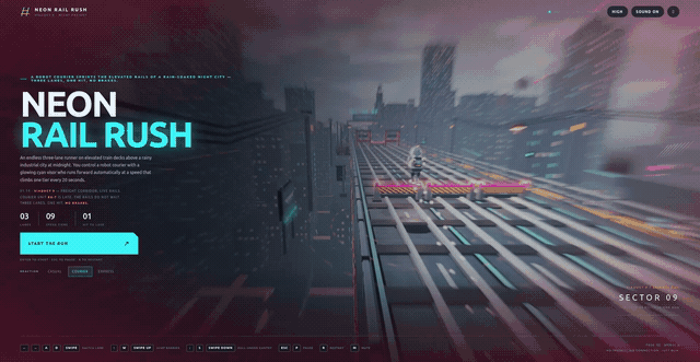 Cyberpunk endless runner